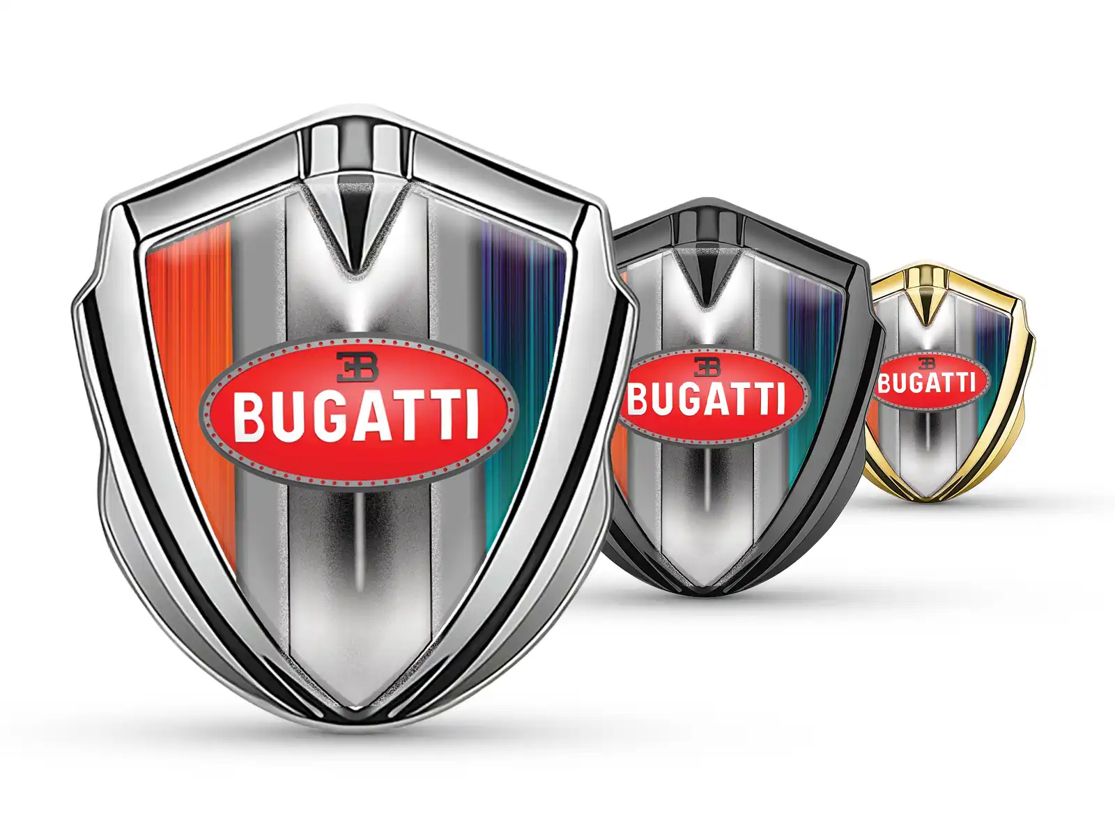 Bugatti Auto Logo Abzeichen Luxus Design Legierungsdetail